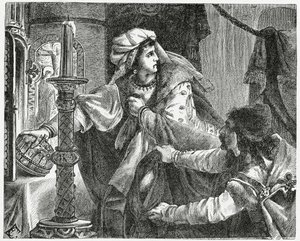 تسرق هيلين كوتانيرين تاج القديس ستيفن عام 1440 ، 1882 بواسطة مدرسة اللغة الإنجليزية