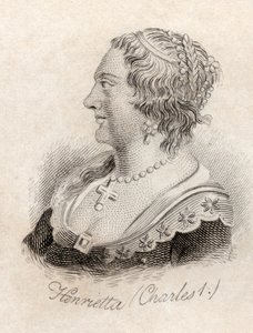 هنريتا ماريا من فرنسا ، من "قاموس كراب التاريخي" ، نُشرت عام 1825 بواسطة مدرسة اللغة الإنجليزية