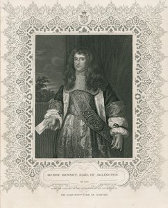 هنري بينيت ، إيرل أول أرلينغتون ، من "صور بريتيش لودج" ، 1823 بواسطة مدرسة اللغة الإنجليزية