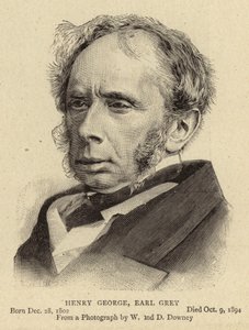 Henry George, Earl Grey (engraving) بواسطة مدرسة اللغة الإنجليزية