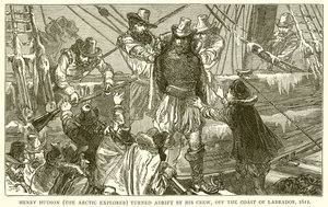 هنري هدسون (مستكشف القطب الشمالي) انقلب من قبل طاقمه ، قبالة ساحل لابرادور ، 1611 بواسطة مدرسة اللغة الإنجليزية