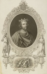 هنري الثالث (1207-72) ملك إنجلترا من "معرض الصور" ، نُشر عام 1833 بواسطة مدرسة اللغة الإنجليزية