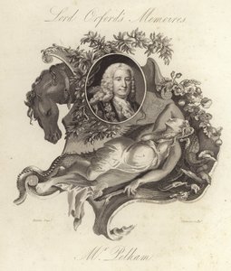 Henry Pelham, British Whig politician and Prime Minister (engraving) بواسطة مدرسة اللغة الإنجليزية