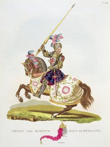 هنري الثامن ، ملك إنجلترا (1491-1547) 1525 ، من "الدروع القديمة" بقلم صامويل راش ميريك ، 1824 بواسطة مدرسة اللغة الإنجليزية
