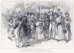 جلالة الملكة في برايتون عام 1832 بواسطة مدرسة اللغة الإنجليزية