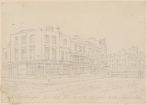 هاي ستريت إيسلينجتون ، من شارع وايت ليون ، إلى طريق ليفربول ، 16 أغسطس 1843 بواسطة مدرسة اللغة الإنجليزية