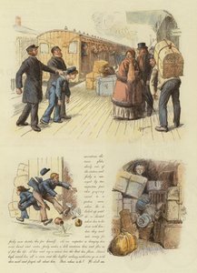 How Jacky Marlinspike returned Home in time for Christmas Pudding (colour litho) بواسطة مدرسة اللغة الإنجليزية