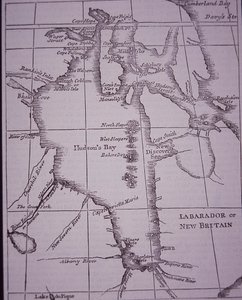 Hudson Bay Company, map of Hudson Bay published in 1744 بواسطة مدرسة اللغة الإنجليزية