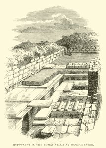 Hypocaust في الفيلا الرومانية في Woodchester بواسطة مدرسة اللغة الإنجليزية