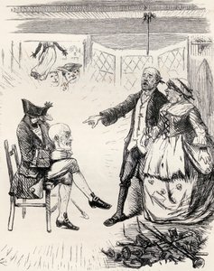رسم توضيحي بعد J. Leech عن قصيدة "The Legend of Hamilton Tighe" ، من "The Ingoldsby Legends or Mirth and Marvels" ، بقلم توماس إنغولدسبي ، نُشر عام 1865 بواسطة English School