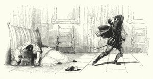 رسم توضيحي لـ Les Huguenots بواسطة Giacomo Meyerbeer (نقش) بواسطة مدرسة اللغة الإنجليزية