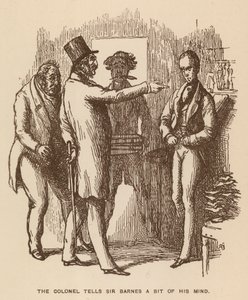 رسم توضيحي لـ The Newcoming بواسطة Thackeray (litho) بواسطة مدرسة اللغة الإنجليزية