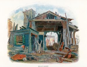 رسم توضيحي لمحل الفضول القديم (طباعة حجرية ملونة) بواسطة English School