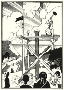 Illustration for the Adventures of Baron Munchausen (engraving) بواسطة مدرسة اللغة الإنجليزية
