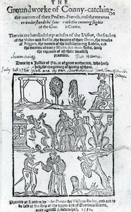 رسم توضيحي لأساس اصطياد كوني ، 1592 بواسطة مدرسة اللغة الإنجليزية