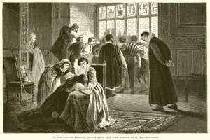 في السفارة الإنجليزية ، 25 أغسطس 1572 (مورو سانت بارثولوميو) بواسطة مدرسة اللغة الإنجليزية