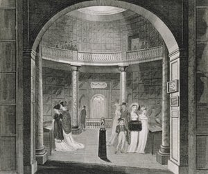 منظر داخلي لمتحف ليفريان ، 1806 بواسطة مدرسة اللغة الإنجليزية
