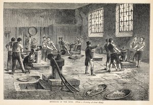 داخل النعناع ، من رسم حوالي عام 1820 بواسطة مدرسة اللغة الإنجليزية