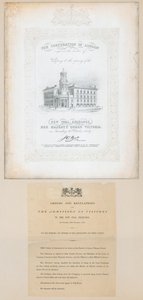 دعوة لافتتاح بورصة الفحم الجديدة ، 30 أكتوبر 1849 بواسطة مدرسة اللغة الإنجليزية