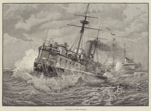 Ironclads في الطقس العاصف (نقش) بواسطة مدرسة اللغة الإنجليزية