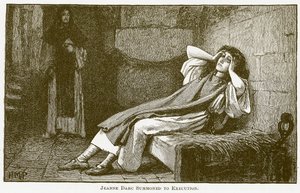 استدعاء جان دارك إلى الإعدام (نقش) بواسطة مدرسة اللغة الإنجليزية