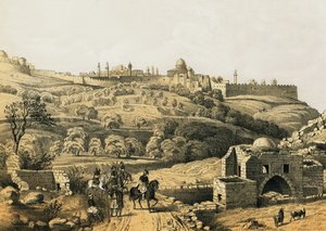 القدس من بئر أيوب بواسطة مدرسة اللغة الإنجليزية