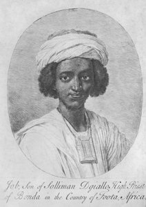 أيوب ، ابن سليمان دجياللو ، رئيس كهنة بوندا في بلد فوتا ، إفريقيا ، c.1750 (النقش والحفر) بواسطة مدرسة اللغة الإنجليزية