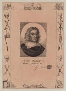 جون كارو ، أعدم في تشارينج كروس ، 1660 بواسطة مدرسة اللغة الإنجليزية