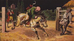 John Gilpin (colour litho) بواسطة مدرسة اللغة الإنجليزية