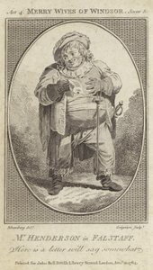 جون هندرسون مثل Falstaff في The Merry Wives of Windsor