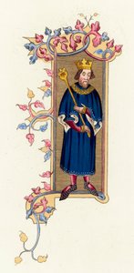 John, King Of France (coloured engraving) بواسطة مدرسة اللغة الإنجليزية