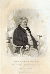 جون نيكولز ، نقش بواسطة هـ. ماير ، 1825 بواسطة مدرسة اللغة الإنجليزية
