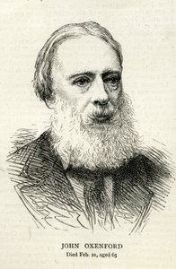 جون أوكسينفورد (1812-1877) التوضيح من الجرافيك 1877 بواسطة مدرسة اللغة الإنجليزية