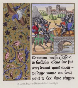 قتل Josse de Haluin قبل Ghent (نقش ملون) بواسطة مدرسة اللغة الإنجليزية