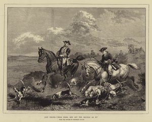 Just Found, "Hold Hard, and let the Hounds go by" (engraving) بواسطة مدرسة اللغة الإنجليزية