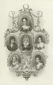 LE Landon، Mrs Opie، Hannah More، Lady Blessington، MR Mitford، Mrs Norton بواسطة مدرسة اللغة الإنجليزية