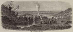 Lake Timsah, North of Suez (engraving) بواسطة مدرسة اللغة الإنجليزية