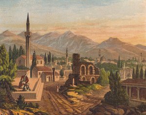 المناظر الطبيعية في الأراضي المقدسة (لون الحجر) بواسطة مدرسة اللغة الإنجليزية