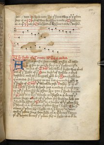 Lansdowne 763، f.115r ، مجلد كتب إلى حد ما على ورق في القرن الخامس عشر ، ويحتوي على أطروحات قديمة ومثيرة للاهتمام حول الموسيقى لمؤلفين مختلفين. بواسطة مدرسة اللغة الإنجليزية