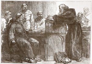 محاضرة ليففر في السوربون ، توضيح من تاريخ البروتستانتية بقلم جيمس أيتكين ويلي (1808-1890) ، حانة. 1878 بواسطة مدرسة اللغة الإنجليزية