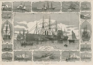 Leviathan 1858 ؛ مونتاج الصور تظهر تقدم التنقل بالبخار