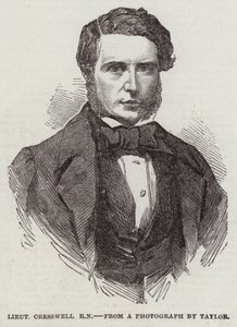Lieutenant Cresswell, RN (engraving) بواسطة مدرسة اللغة الإنجليزية