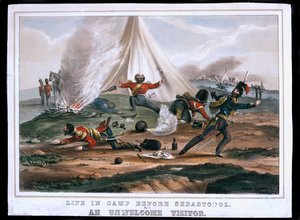 الحياة في المعسكر قبل سيباستوبول ، رقم 2: زائر غير مرحب به ، نشرته شركة ريد أند كومباني ، 1854 بواسطة مدرسة اللغة الإنجليزية