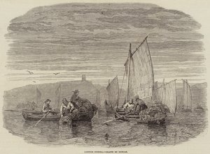 Lobster Fishing (engraving) بواسطة مدرسة اللغة الإنجليزية