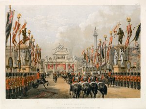 جسر لندن ، تحتفظ به شركة مدفعية الشرفاء في لندن ، 7 مارس 1863 بواسطة مدرسة اللغة الإنجليزية