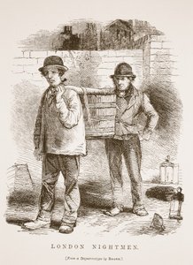London Nightmen ، من نمط daguerreotype بقلم ريتشارد بيرد ، توضيح من London Labour و London Poor بقلم Henry Mayhew ، حانة. 1862 بواسطة مدرسة اللغة الإنجليزية