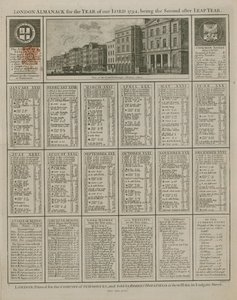 تقويم لندن لسنة ربنا 1794 بواسطة مدرسة اللغة الإنجليزية