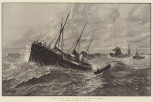 فقدان عشيرة Macduff ، قارب من Upupa يذهب إلى الإنقاذ (نقش) بواسطة مدرسة اللغة الإنجليزية