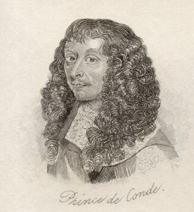 لويس الثاني دي بوربون ، الأمير دي كوندي ، من "قاموس كراب التاريخي" ، نُشر عام 1825 بواسطة مدرسة اللغة الإنجليزية