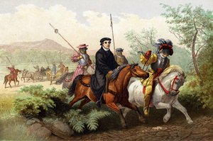 انتقل لوثر إلى Wartburg بواسطة مدرسة اللغة الإنجليزية